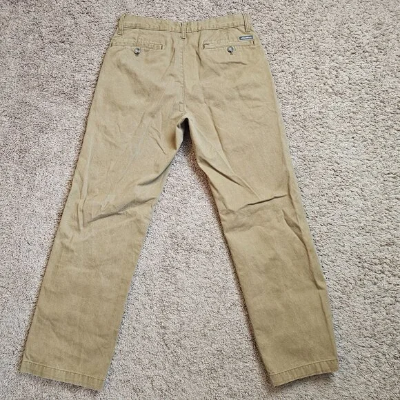 Eddie Bauer Classic Chino Pants Mens Tag 30x30 Act 31x29 Khaki Straight Leg - Picture 2 of 15